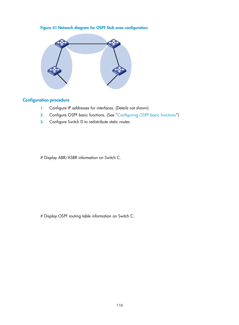 Configuration procedure | H3C Technologies H3C S10500 Series Switches User Manual | Page 125 / 397