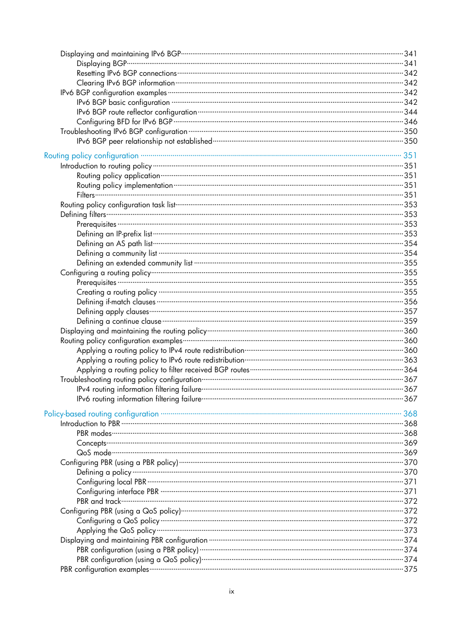 H3C Technologies H3C S10500 Series Switches User Manual | Page 14 / 397