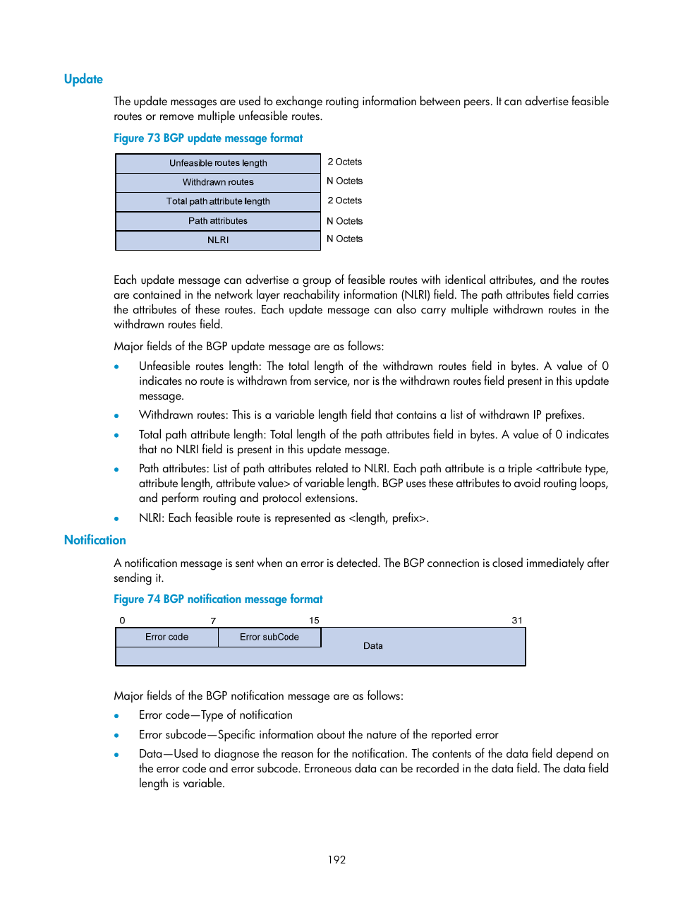 Update, Notification | H3C Technologies H3C S10500 Series Switches User Manual | Page 207 / 397