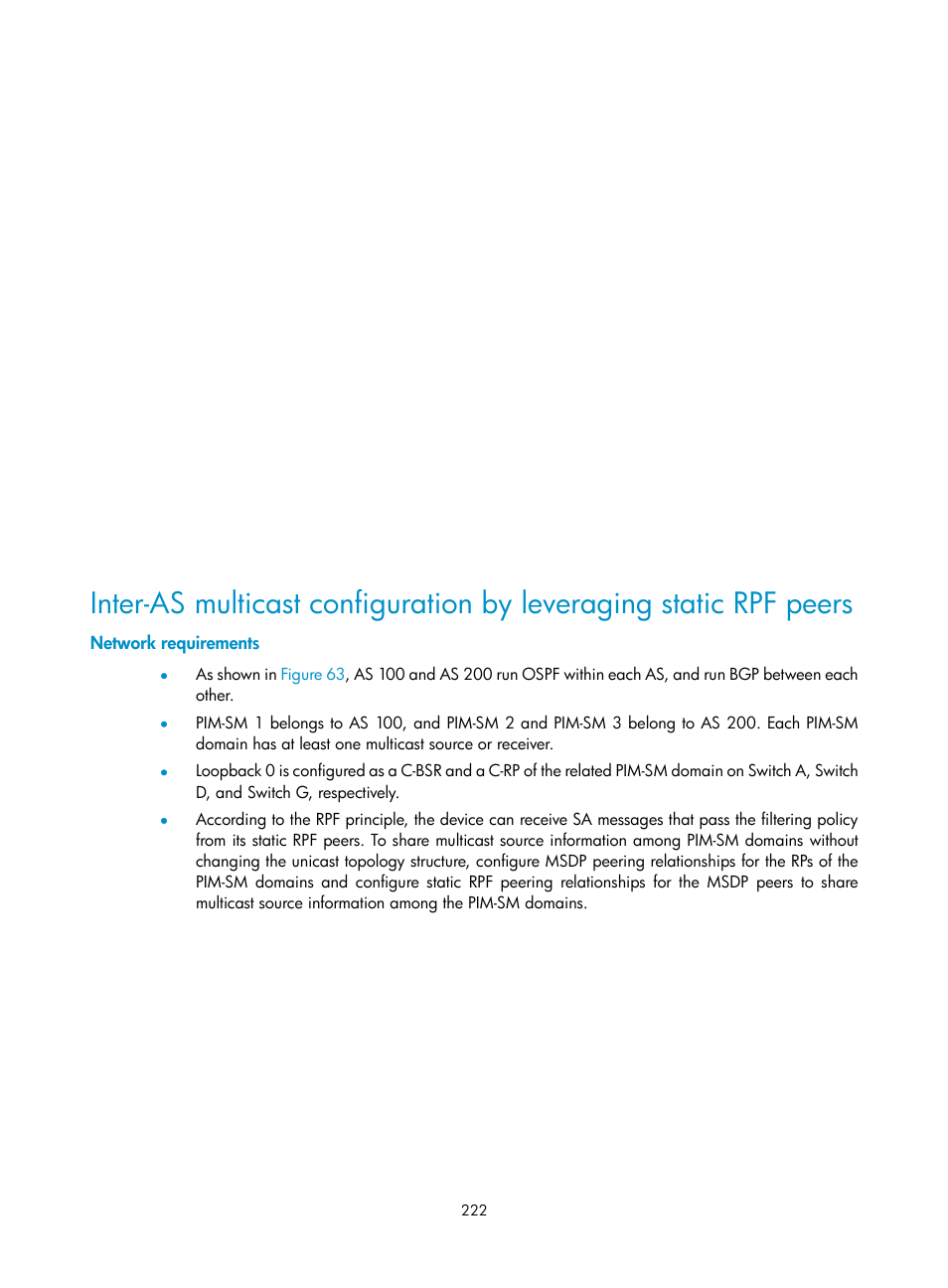 Network requirements | H3C Technologies H3C S10500 Series Switches User Manual | Page 237 / 467