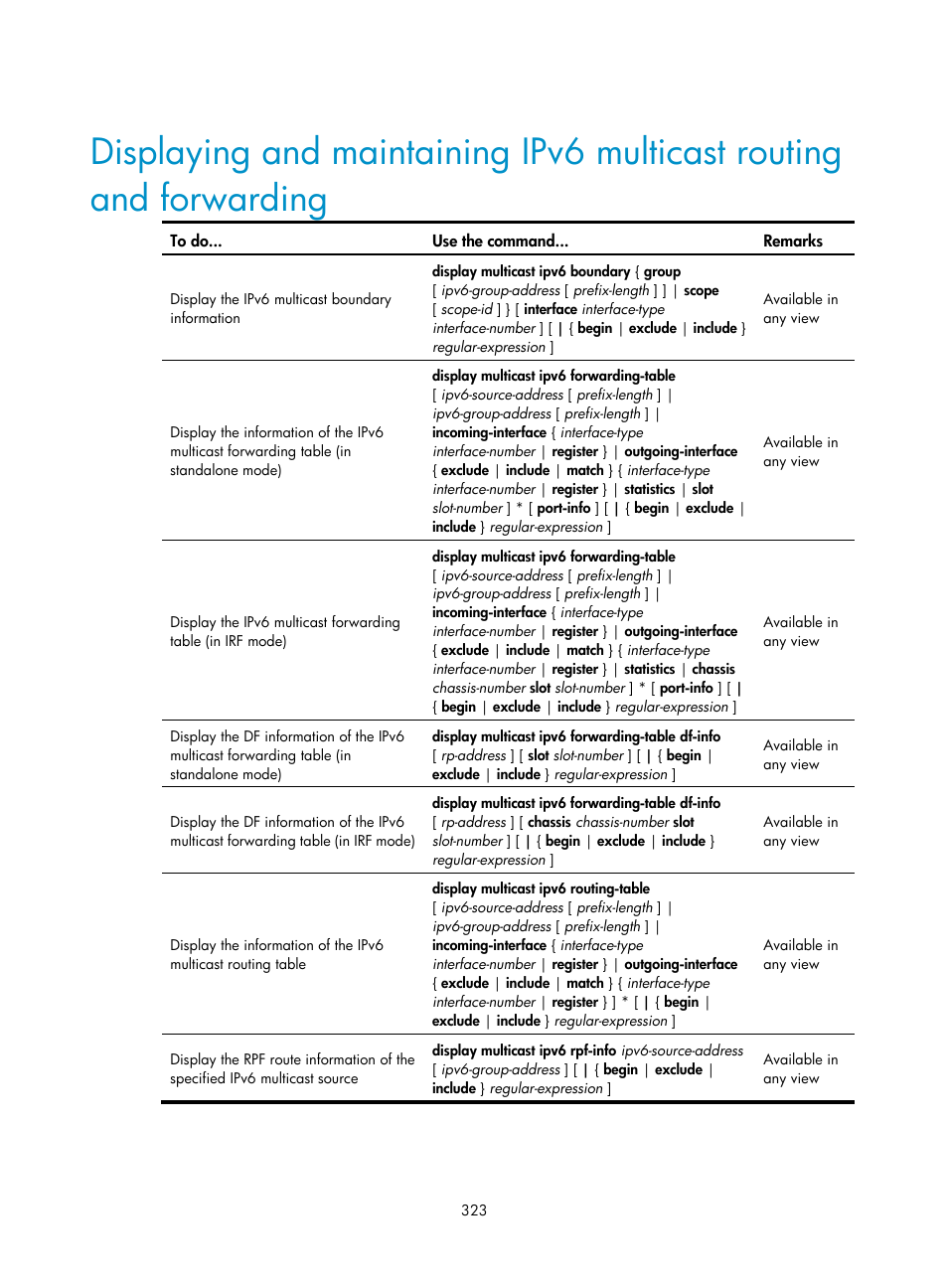 H3C Technologies H3C S10500 Series Switches User Manual | Page 338 / 467