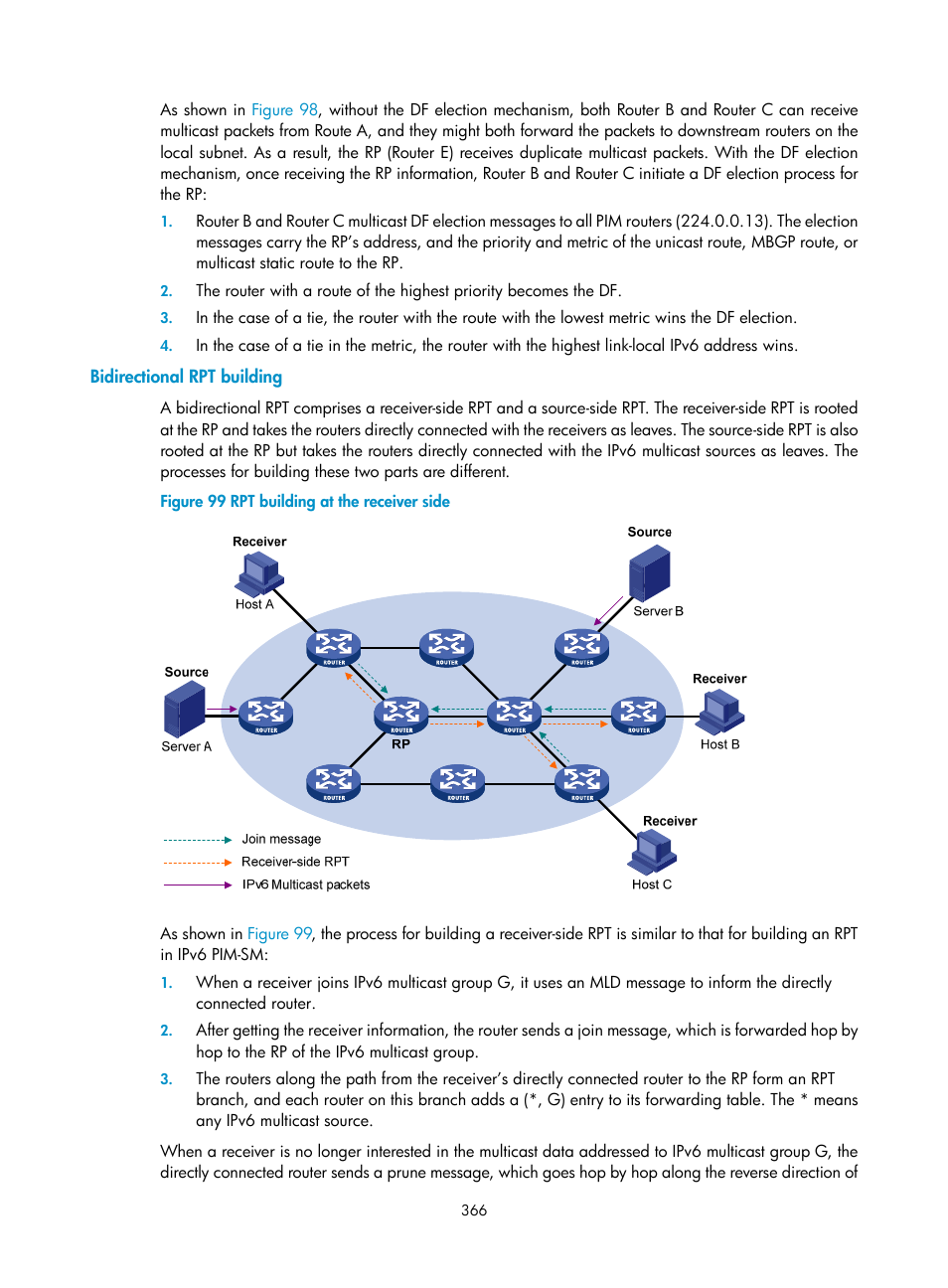 Bidirectional rpt building | H3C Technologies H3C S10500 Series Switches User Manual | Page 381 / 467