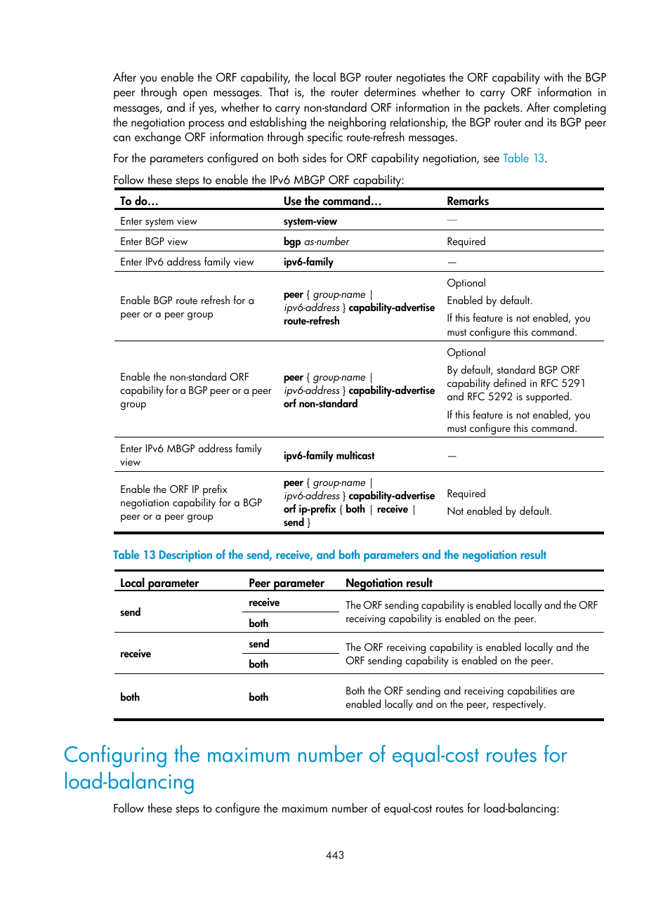 H3C Technologies H3C S10500 Series Switches User Manual | Page 458 / 467