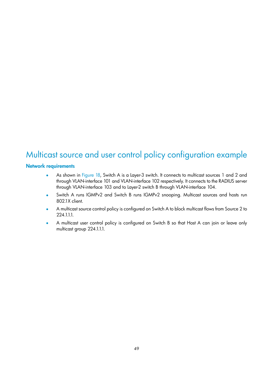 Network requirements | H3C Technologies H3C S10500 Series Switches User Manual | Page 64 / 467
