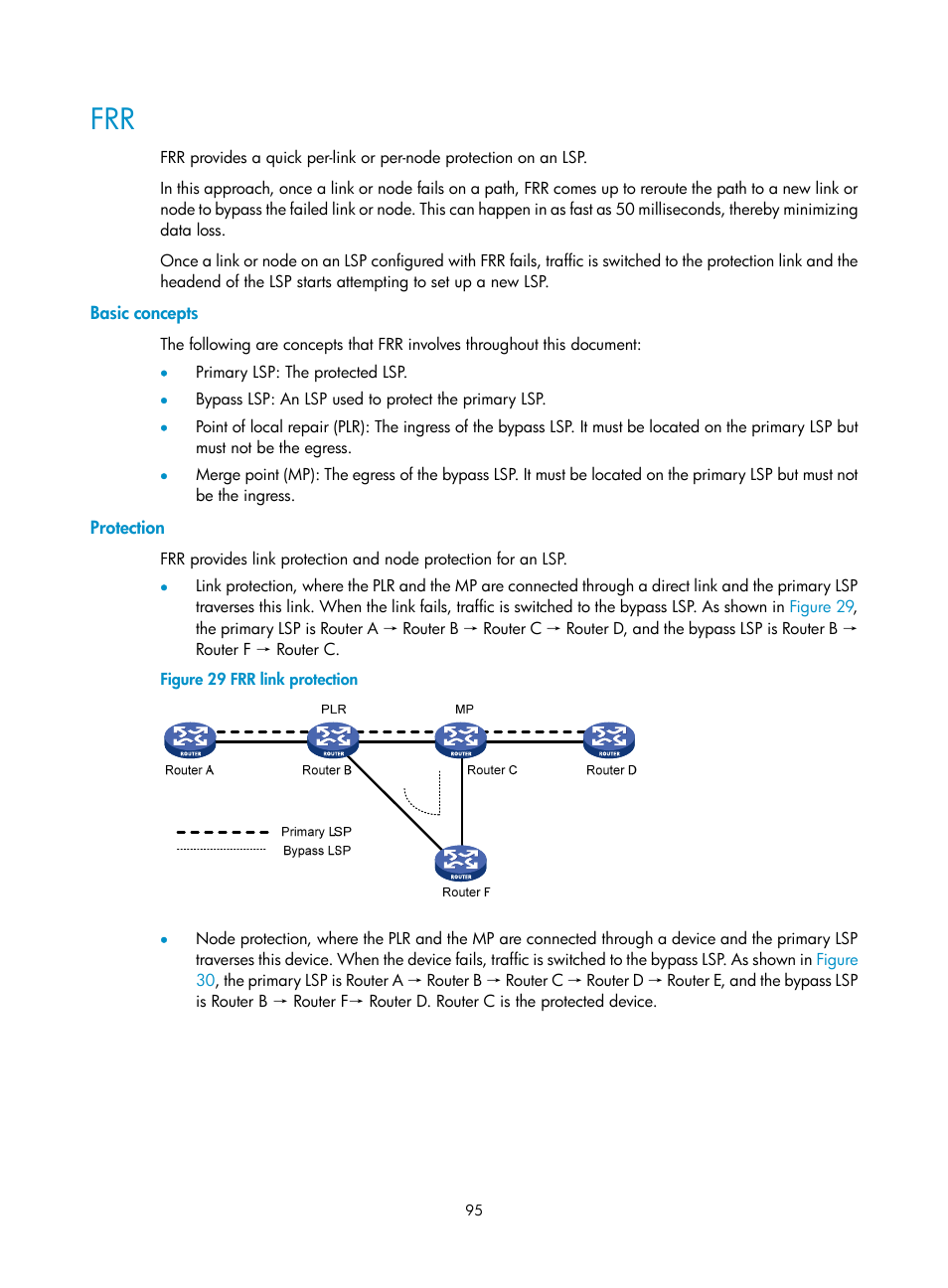 Basic concepts, Protection | H3C Technologies H3C S10500 Series Switches User Manual | Page 106 / 395