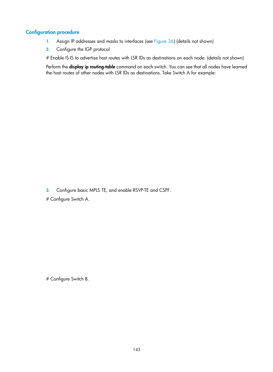 Configuration procedure | H3C Technologies H3C S10500 Series Switches User Manual | Page 154 / 395