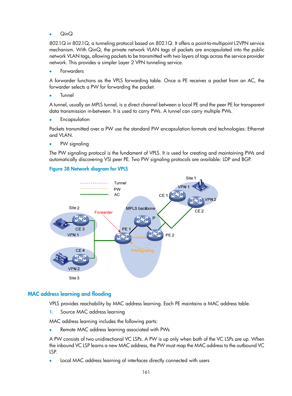 Mac address learning and flooding | H3C Technologies H3C S10500 Series Switches User Manual | Page 172 / 395