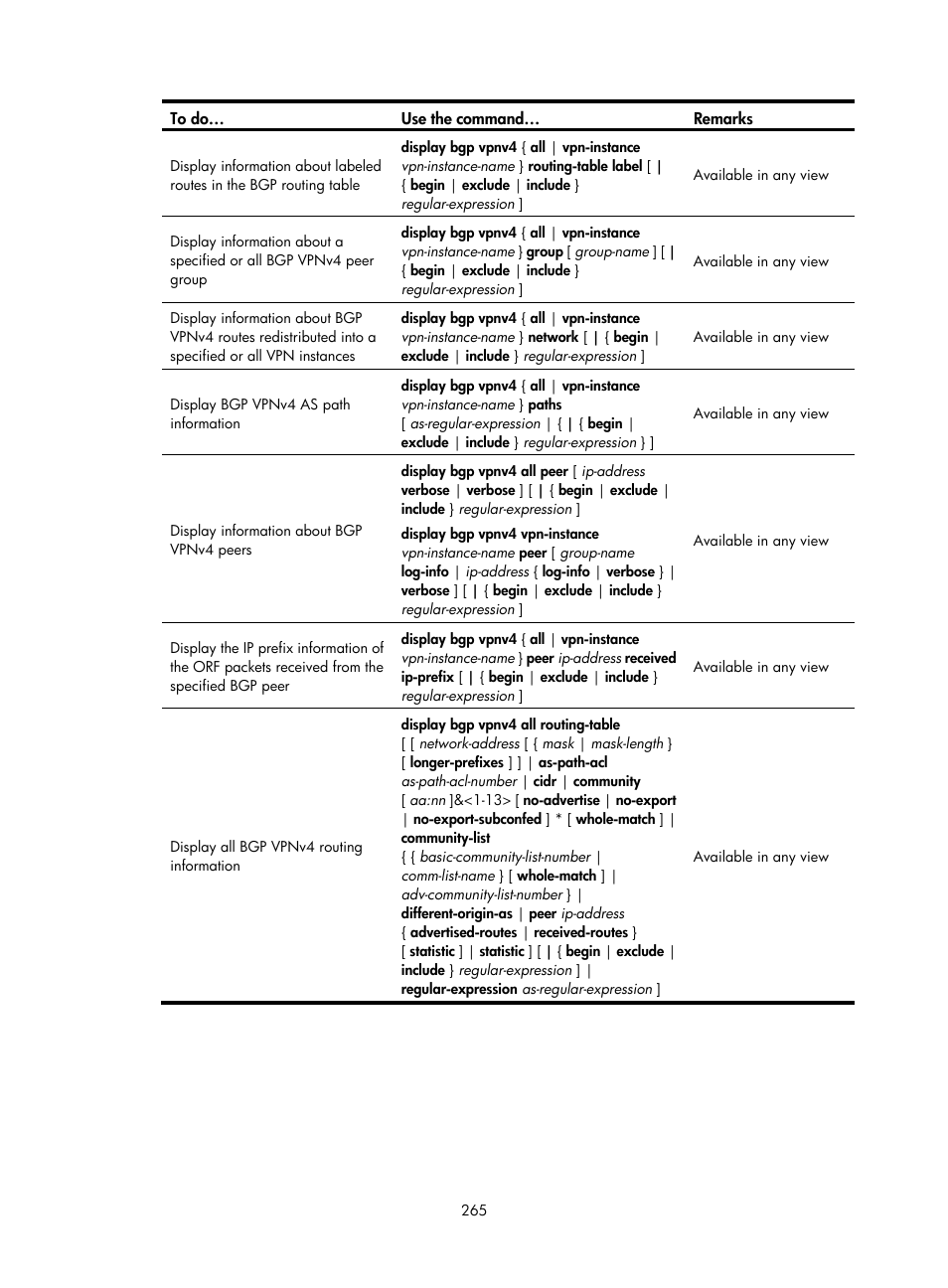 H3C Technologies H3C S10500 Series Switches User Manual | Page 276 / 395