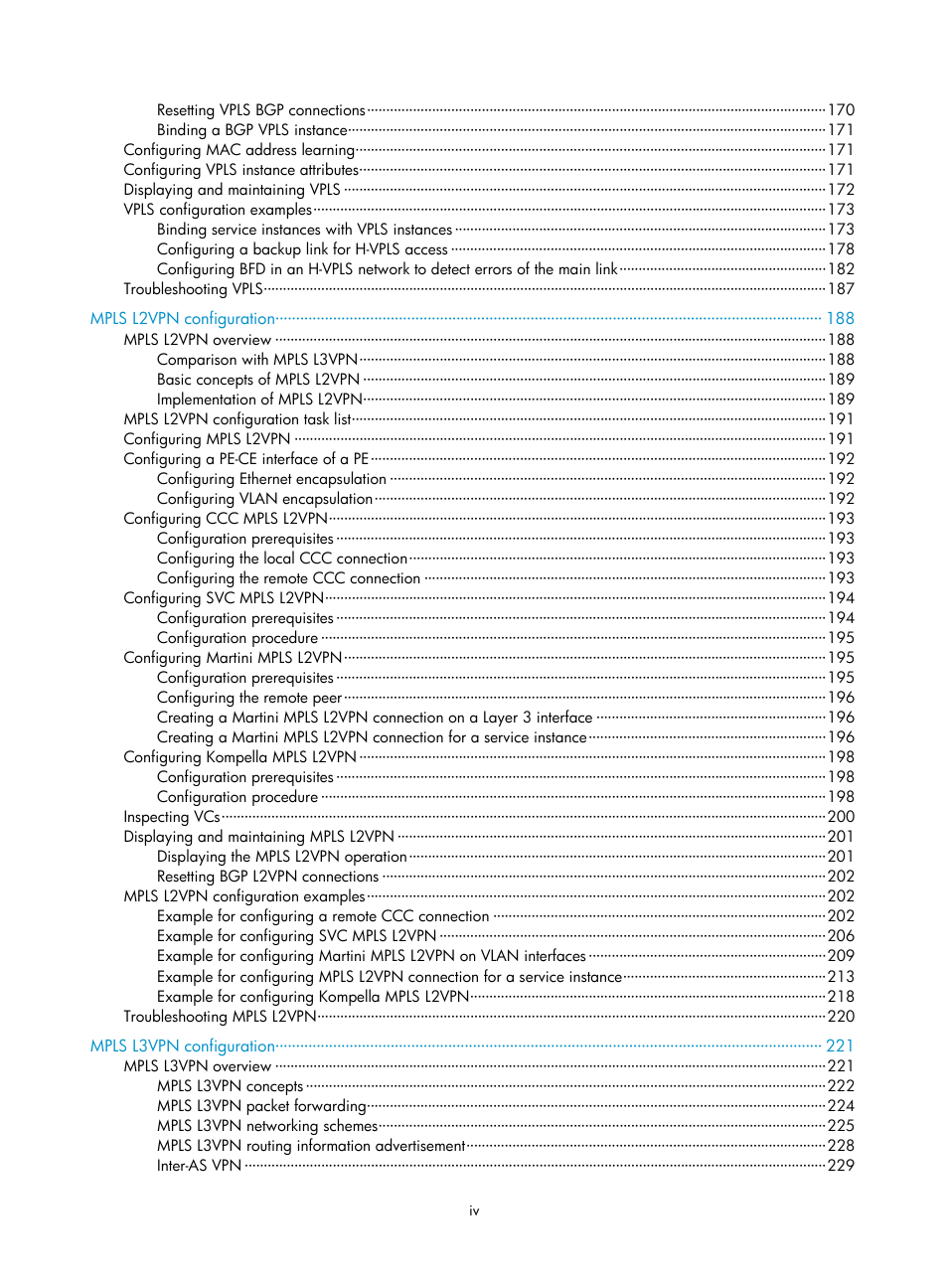 H3C Technologies H3C S10500 Series Switches User Manual | Page 9 / 395
