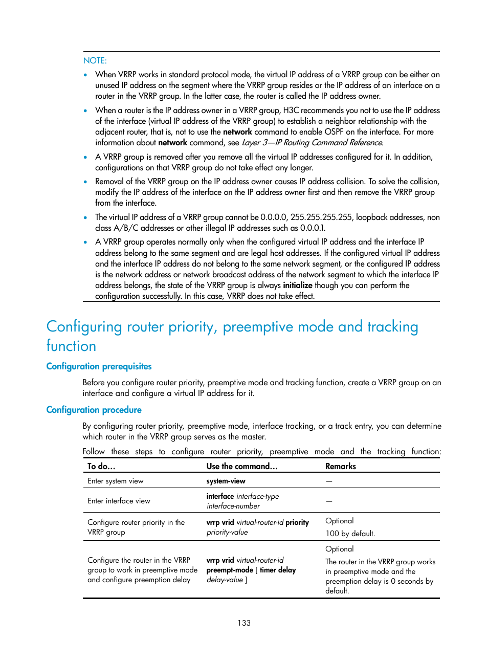 Configuration prerequisites, Configuration procedure | H3C Technologies H3C S10500 Series Switches User Manual | Page 142 / 206