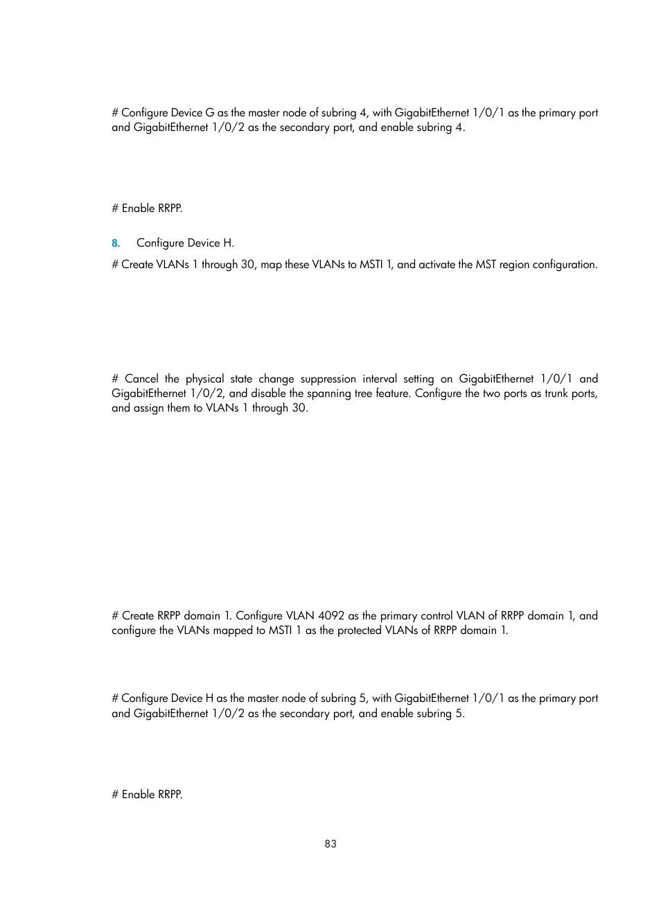 H3C Technologies H3C S10500 Series Switches User Manual | Page 92 / 206