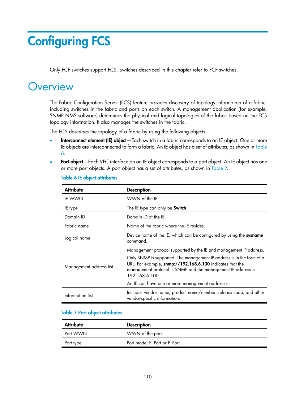 Configuring fcs, Overview | H3C Technologies H3C S10500 Series Switches User Manual | Page 121 / 188