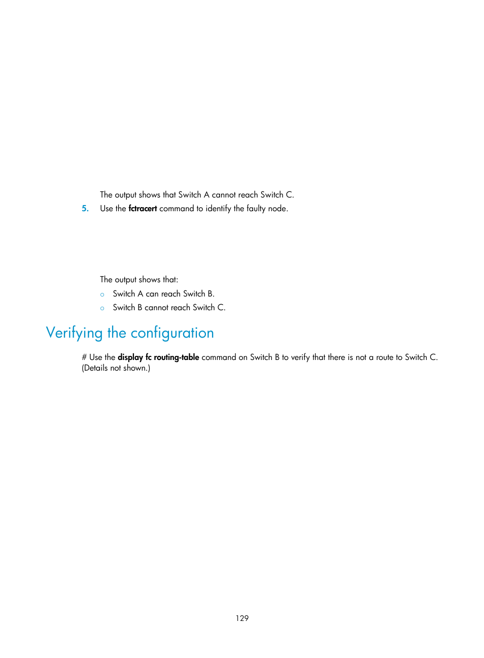 Verifying the configuration | H3C Technologies H3C S10500 Series Switches User Manual | Page 140 / 188