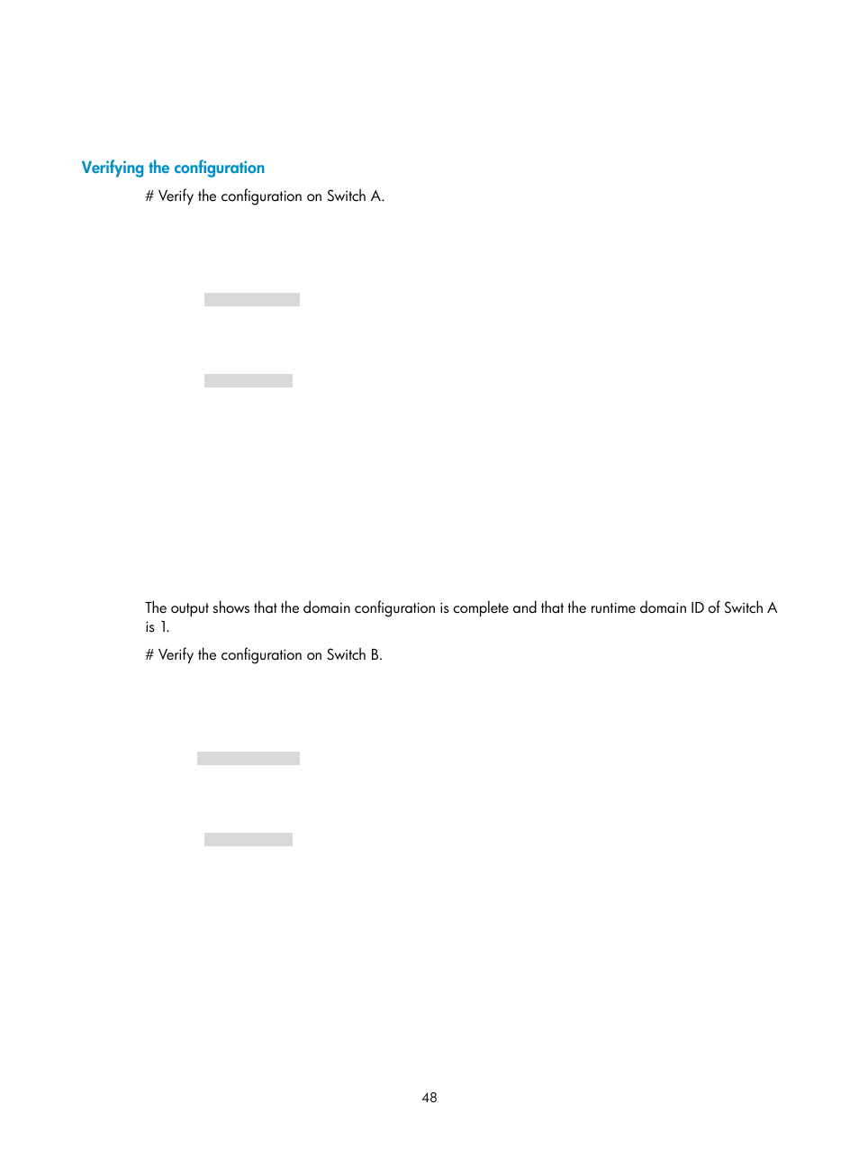 Verifying the configuration | H3C Technologies H3C S10500 Series Switches User Manual | Page 59 / 188