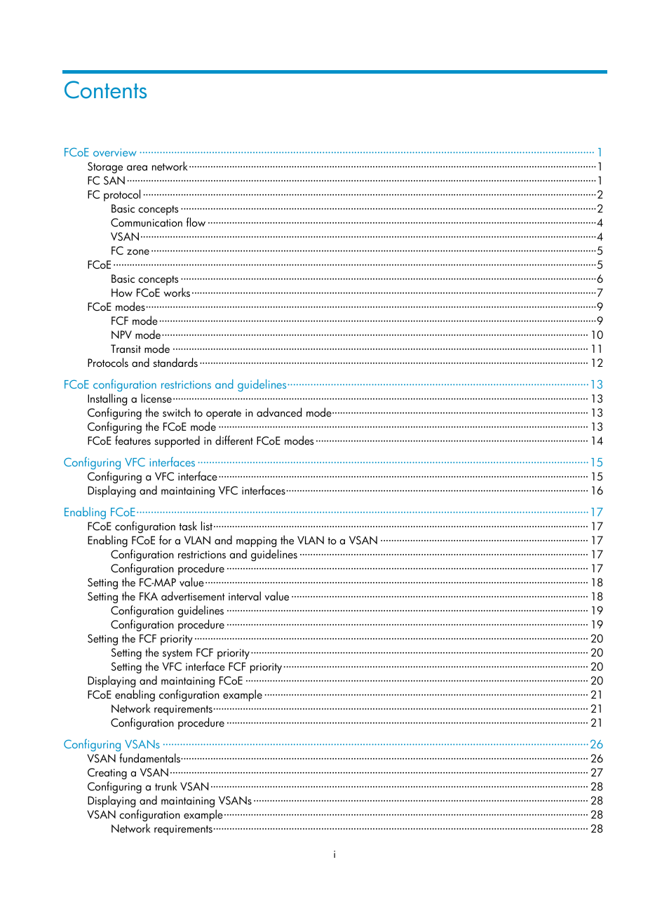 H3C Technologies H3C S10500 Series Switches User Manual | Page 7 / 188