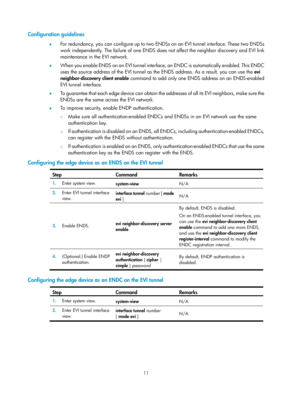 Configuration guidelines | H3C Technologies H3C S10500 Series Switches User Manual | Page 18 / 44