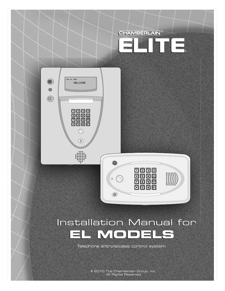 Chamberlain ELITE EL25 User Manual | 32 pages