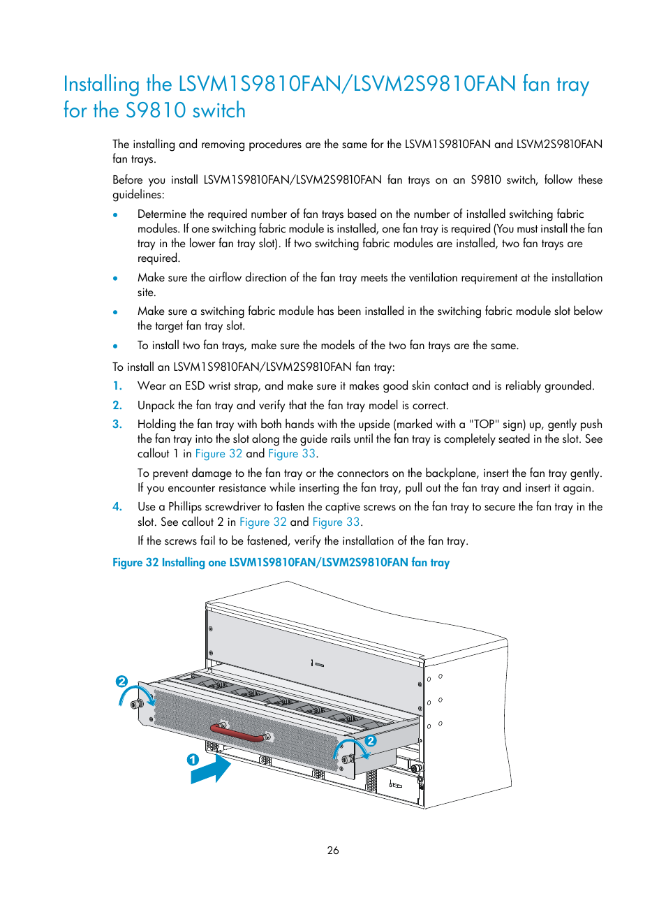 H3C Technologies H3C S9800 Series Switches User Manual | Page 34 / 82