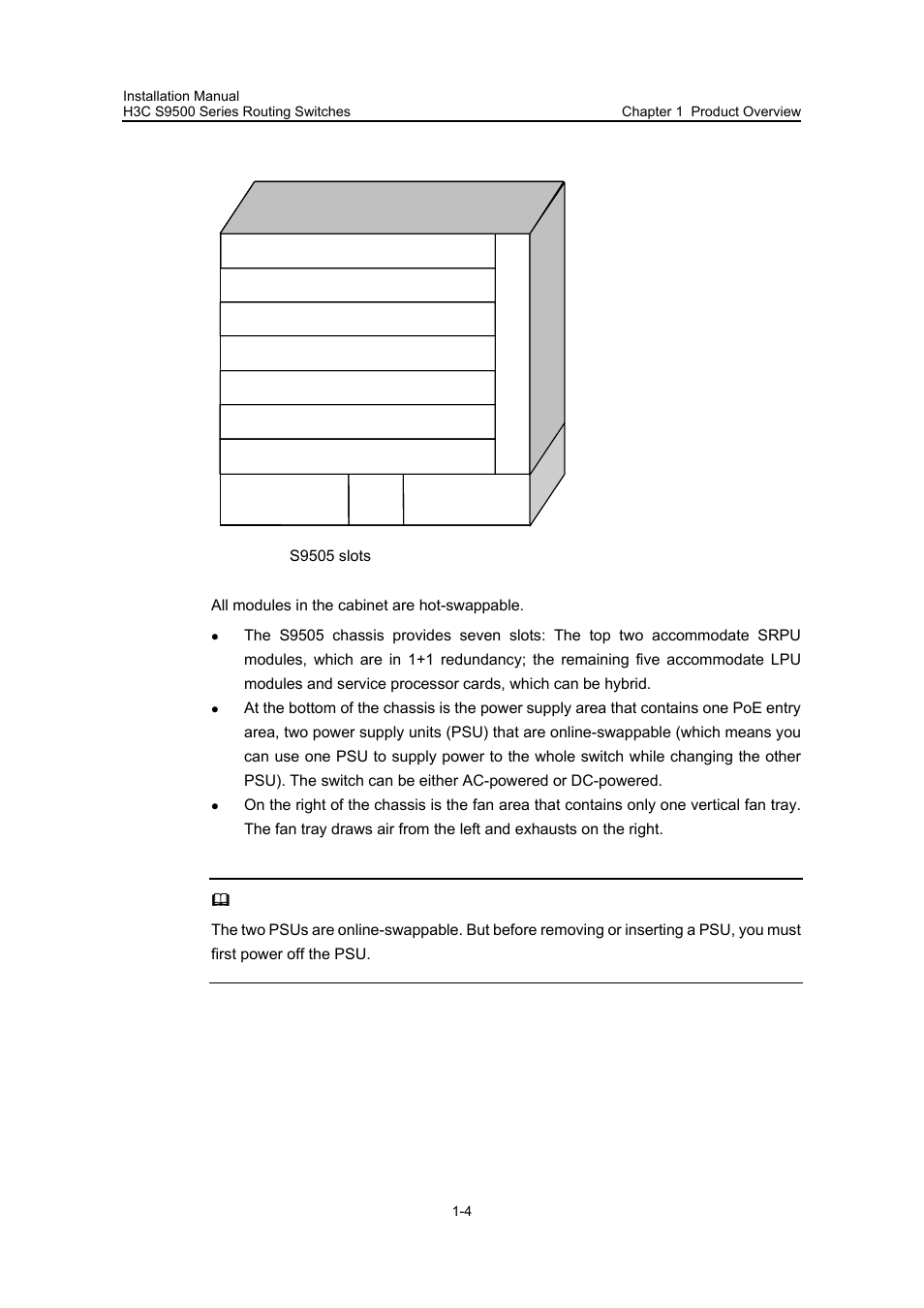 Ii. for s9505 | H3C Technologies H3C S9500 Series Switches User Manual | Page 10 / 191