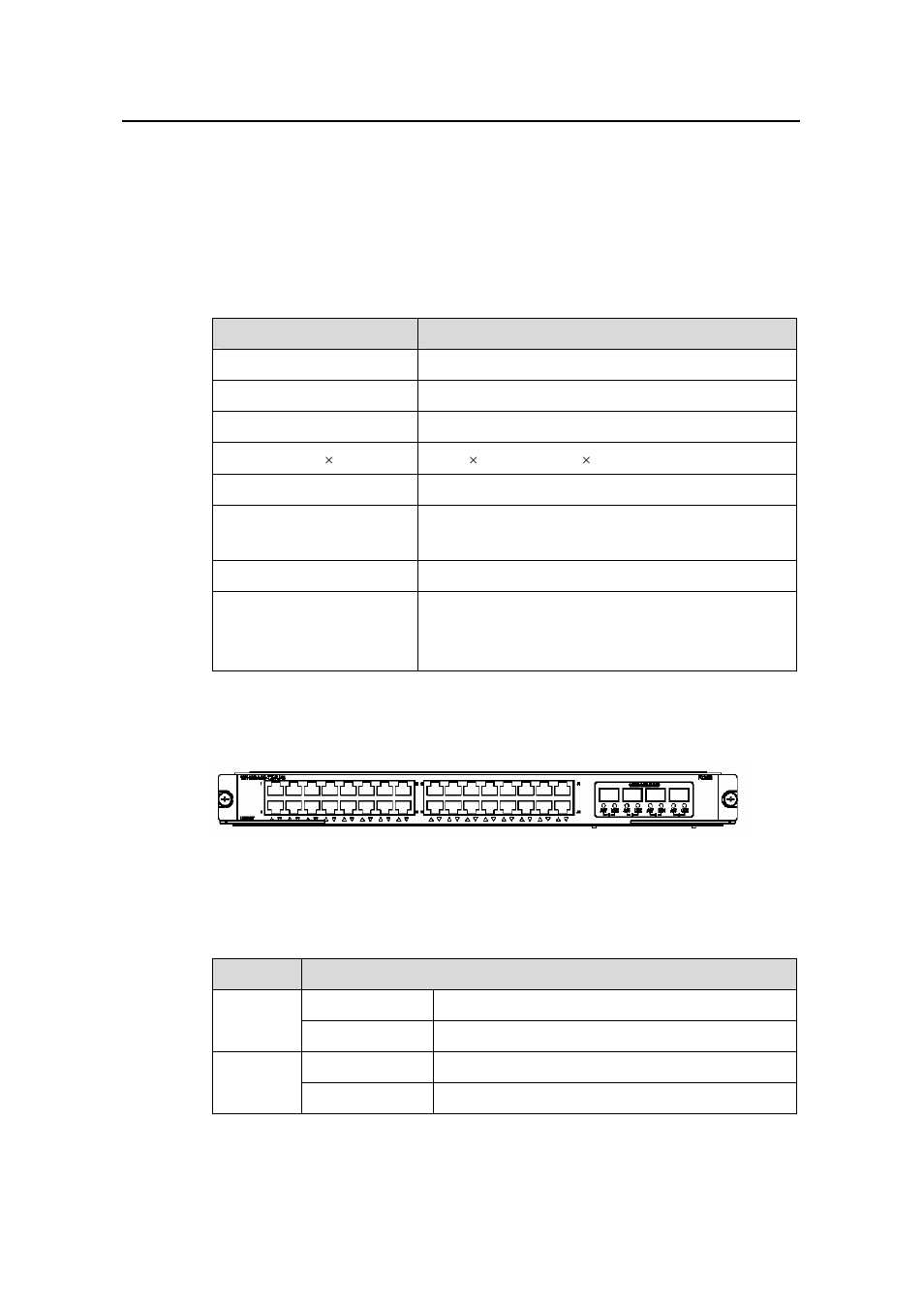 8 f32g module, 1 specifications, 2 panel and leds | 8 f32g module -10, 1 specifications -10, 2 panel and leds -10 | H3C Technologies H3C S9500 Series Switches User Manual | Page 51 / 191