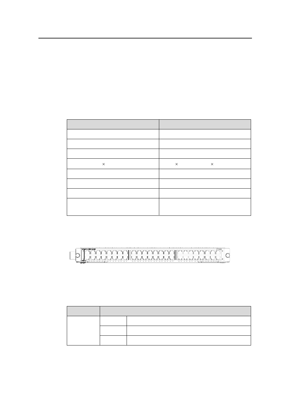 3 matching cable, 11 ft48 module, 1 specifications | 2 panel and leds, 3 matching cable -15, 11 ft48 module -15, 1 specifications -15, 2 panel and leds -15 | H3C Technologies H3C S9500 Series Switches User Manual | Page 56 / 191