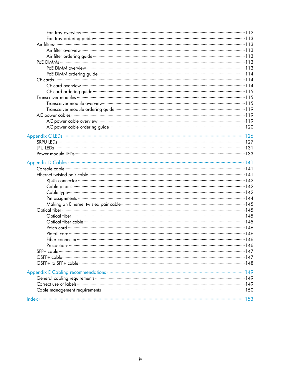 H3C Technologies H3C S7500E Series Switches User Manual | Page 11 / 165