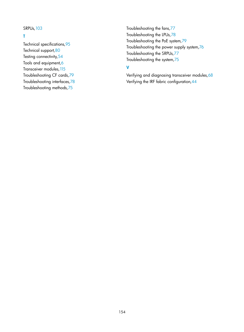 H3C Technologies H3C S7500E Series Switches User Manual | Page 165 / 165