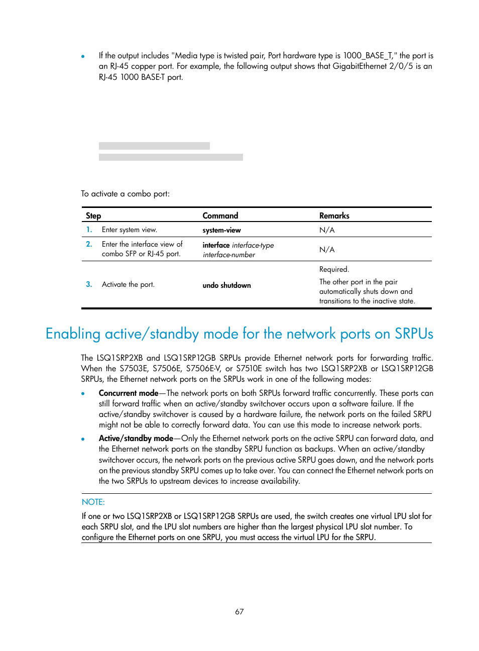 H3C Technologies H3C S7500E Series Switches User Manual | Page 78 / 165