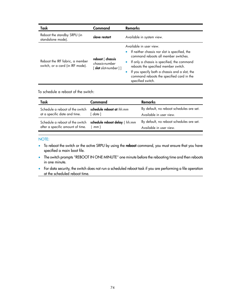 H3C Technologies H3C S7500E Series Switches User Manual | Page 85 / 165