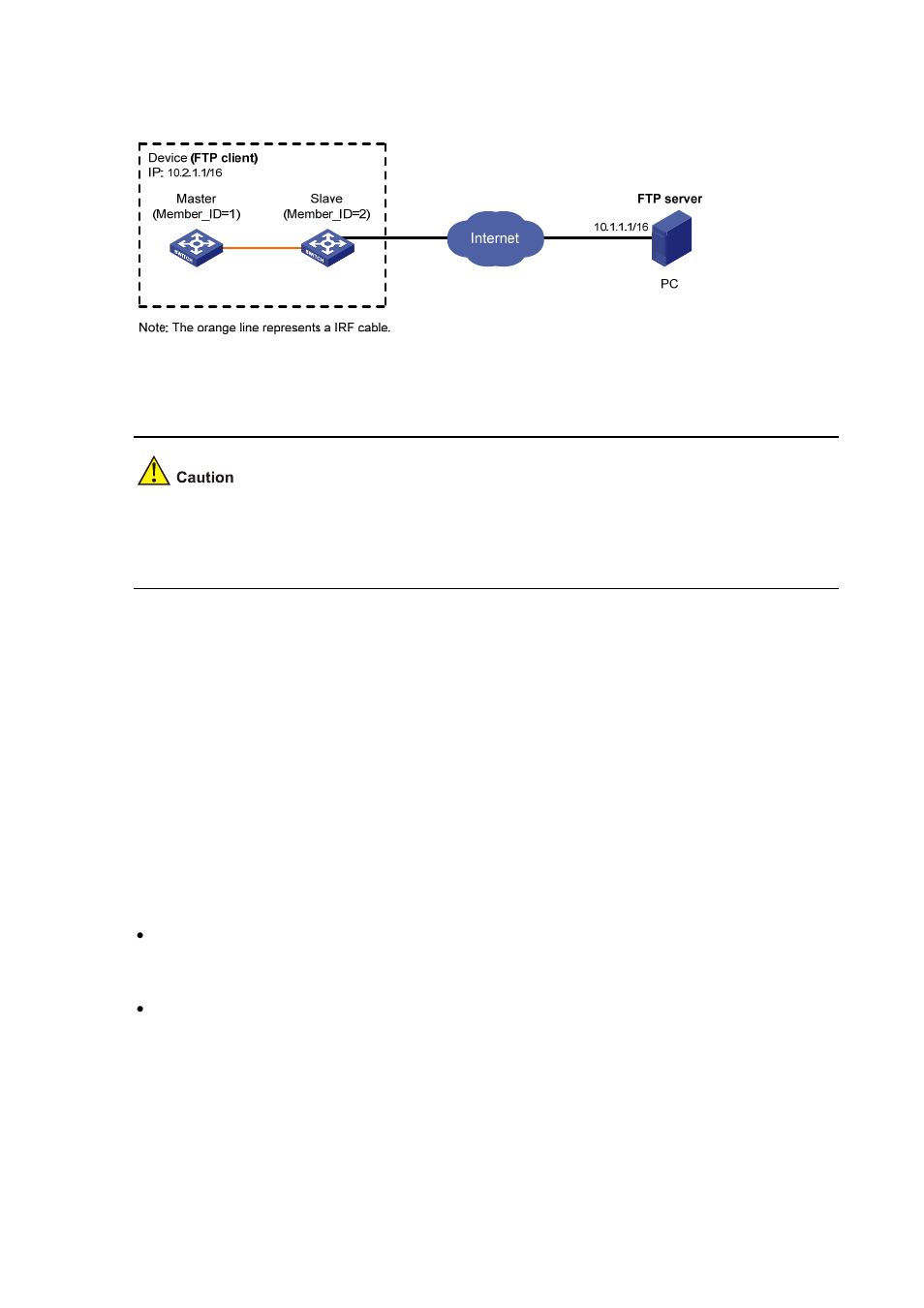 Configuration procedure | H3C Technologies H3C S7500E Series Switches User Manual | Page 106 / 194