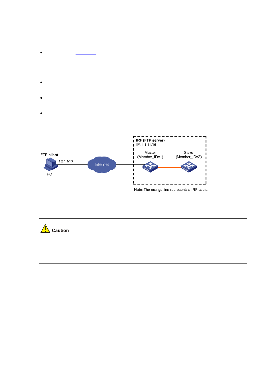 Network requirements, Configuration procedure | H3C Technologies H3C S7500E Series Switches User Manual | Page 112 / 194