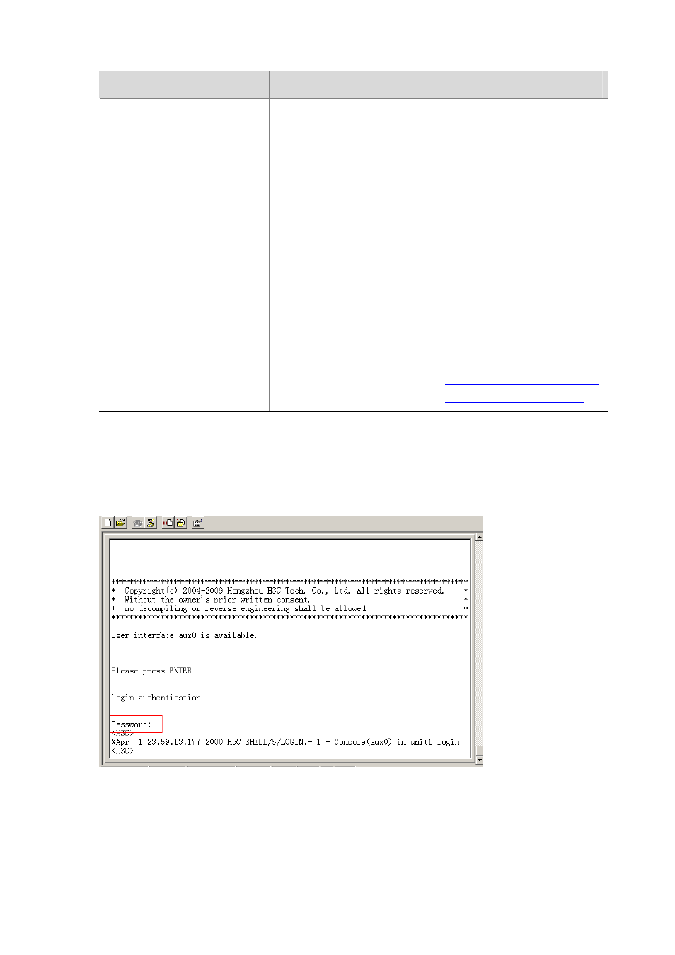 Configuration prerequisites, Configuring scheme authentication for modem login, Configuring | Scheme authentication, For modem login | H3C Technologies H3C S7500E Series Switches User Manual | Page 76 / 194