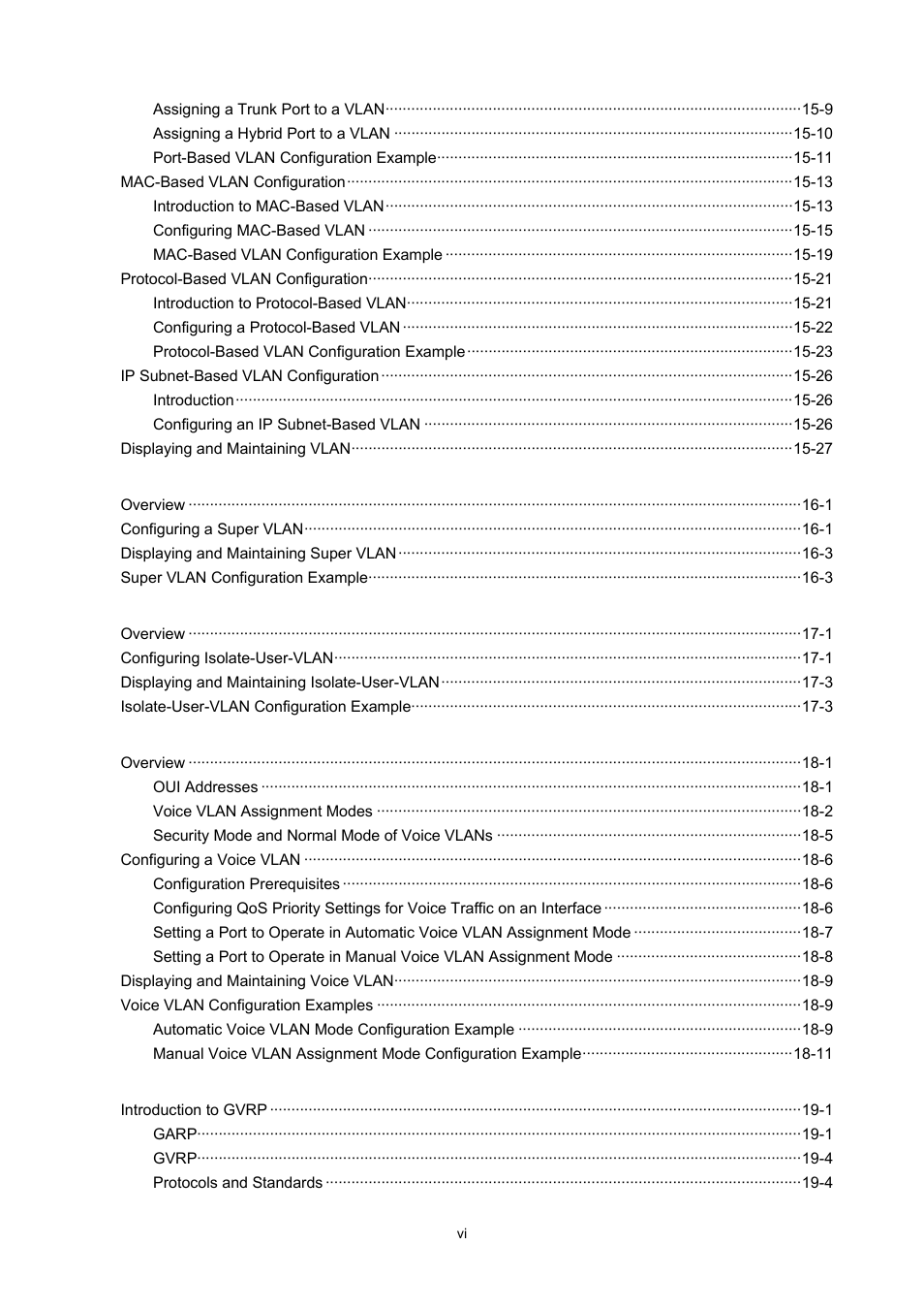 H3C Technologies H3C S7500E Series Switches User Manual | Page 12 / 337