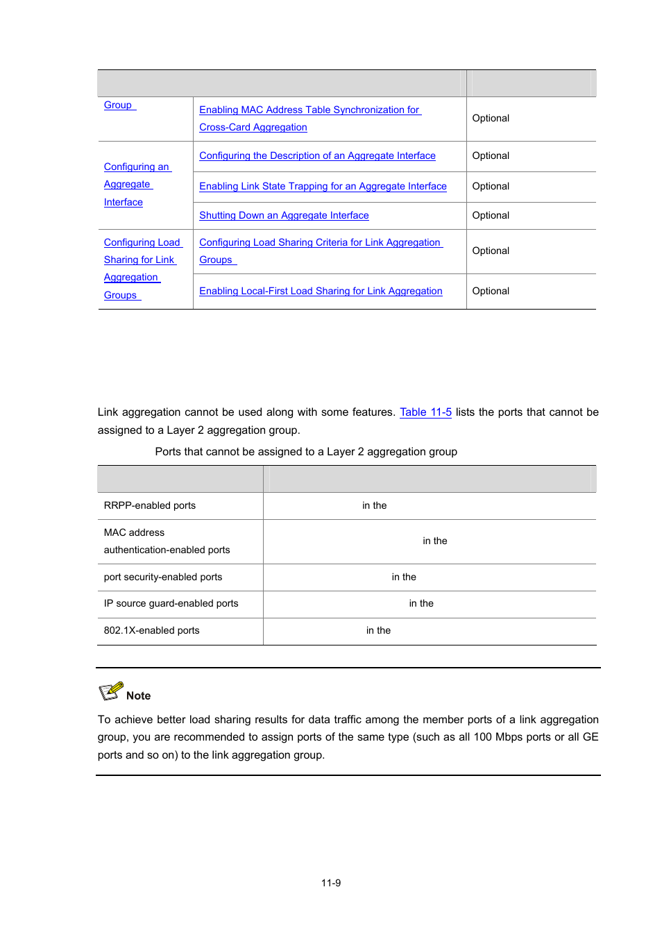 Configuring an aggregation group, Configuration guidelines | H3C Technologies H3C S7500E Series Switches User Manual | Page 133 / 337