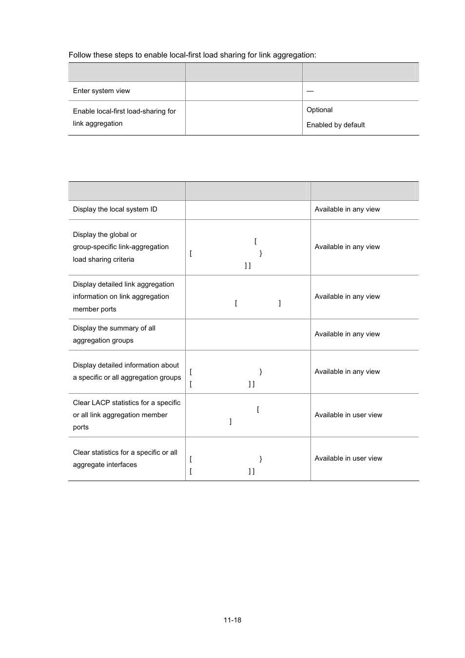 Ethernet link aggregation configuration examples | H3C Technologies H3C S7500E Series Switches User Manual | Page 142 / 337