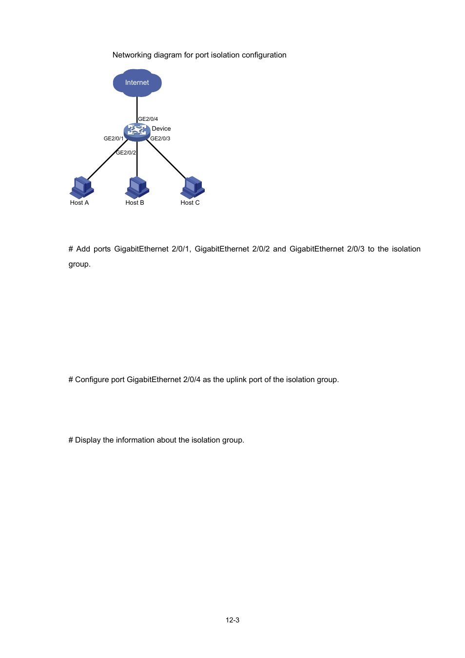 Configuration procedure | H3C Technologies H3C S7500E Series Switches User Manual | Page 152 / 337