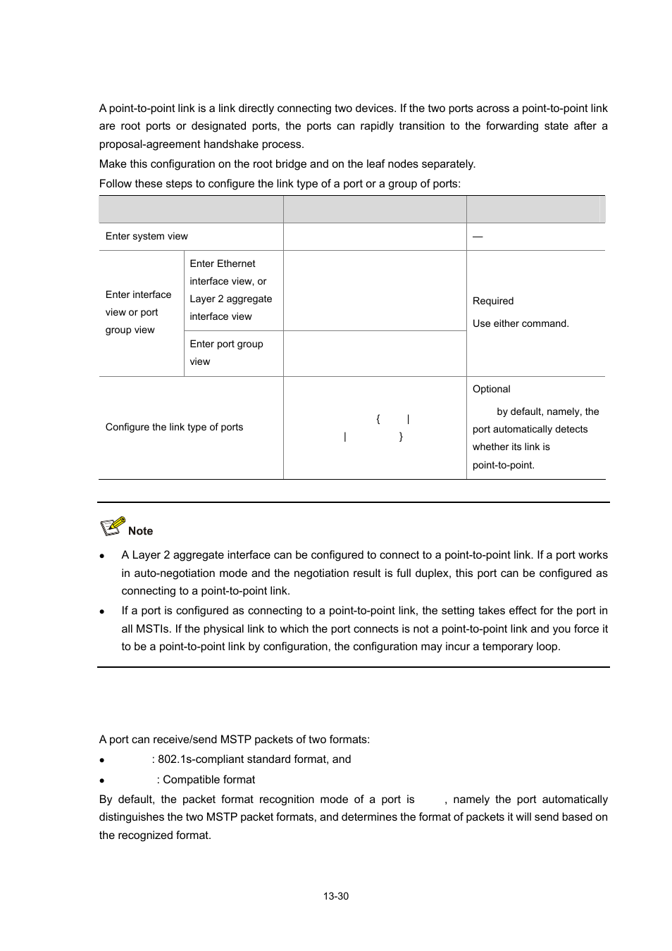 Configuring the link type of ports, Packets | H3C Technologies H3C S7500E Series Switches User Manual | Page 182 / 337