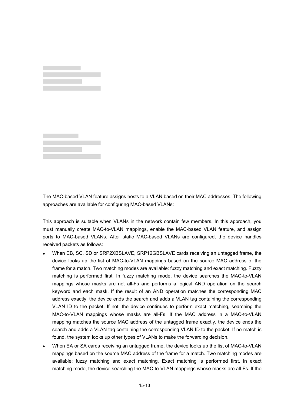 Mac-based vlan configuration, Introduction to mac-based vlan | H3C Technologies H3C S7500E Series Switches User Manual | Page 221 / 337