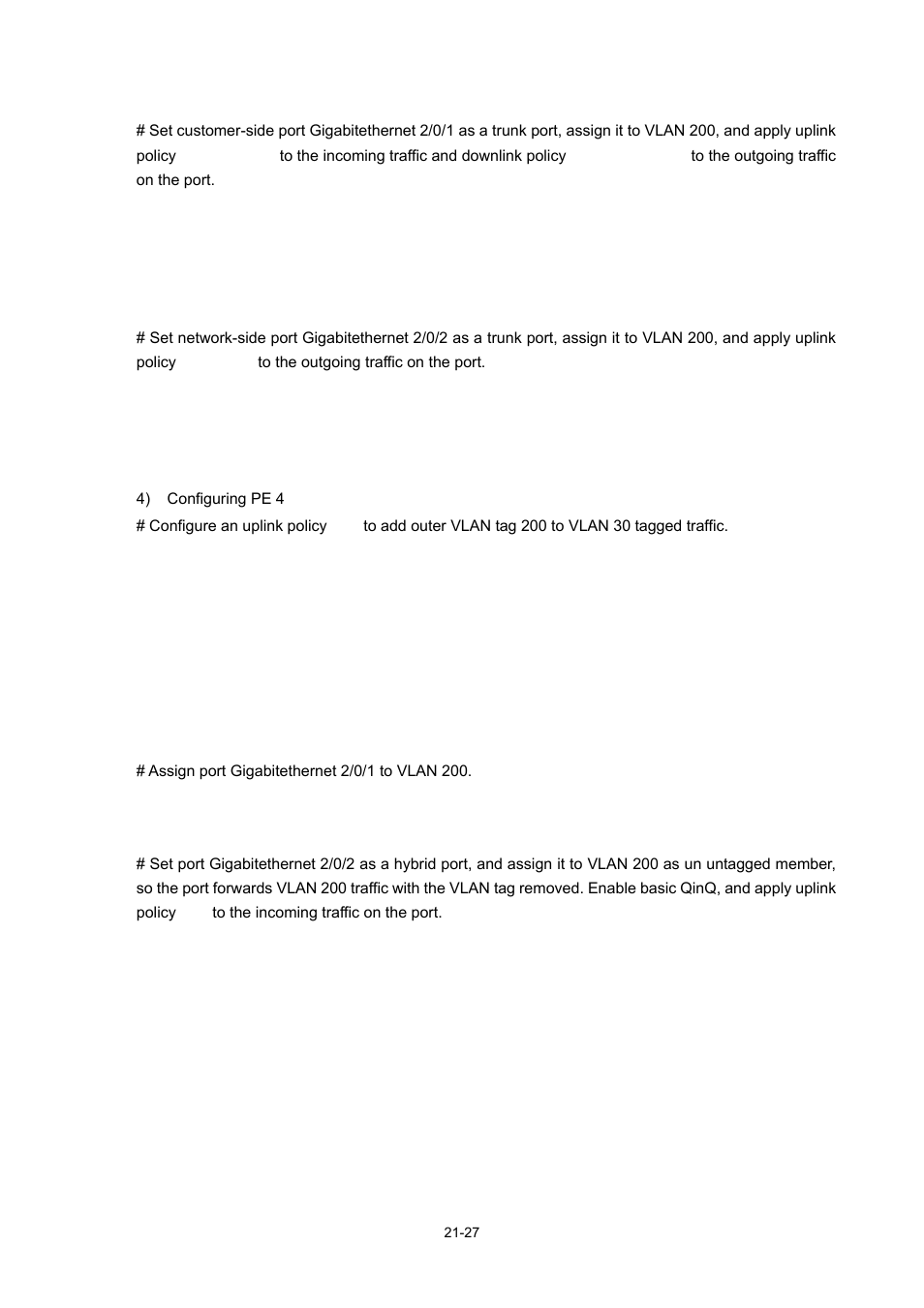 H3C Technologies H3C S7500E Series Switches User Manual | Page 310 / 337