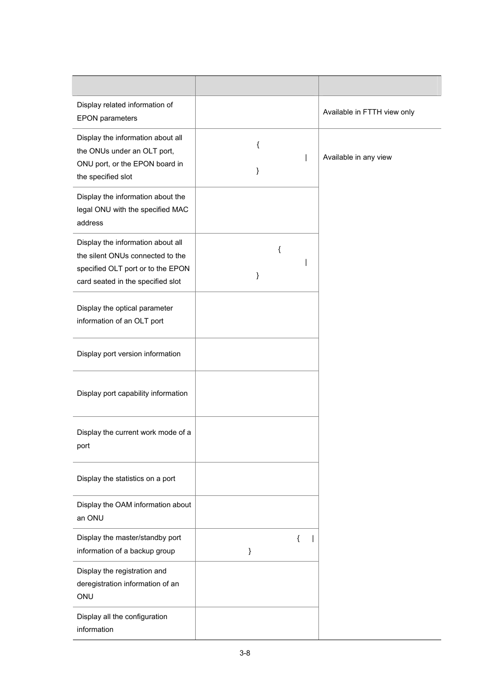 Displaying and maintaining olt configuration | H3C Technologies H3C S7500E Series Switches User Manual | Page 50 / 337