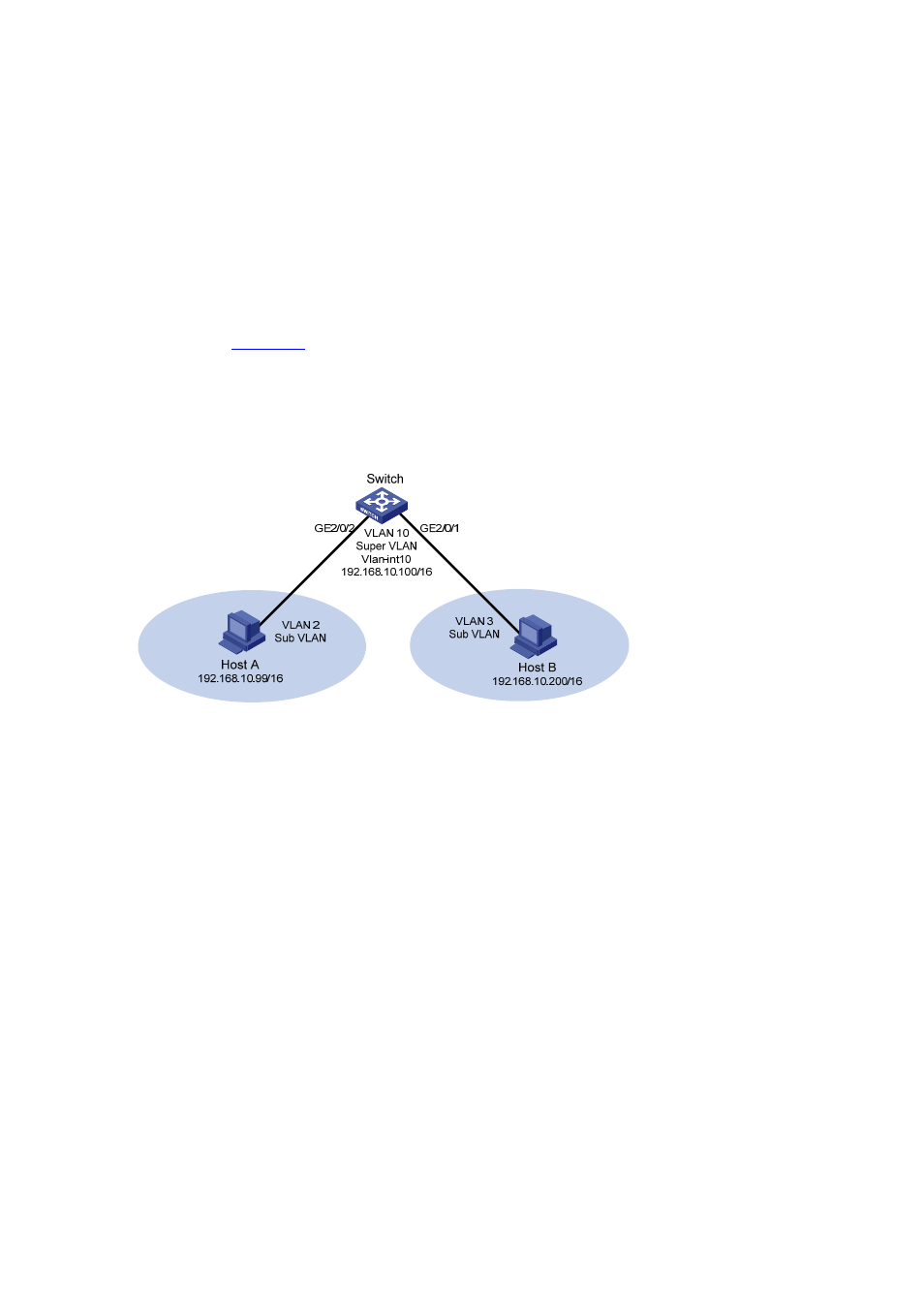 Network requirements, Configuration procedure | H3C Technologies H3C S7500E Series Switches User Manual | Page 27 / 205