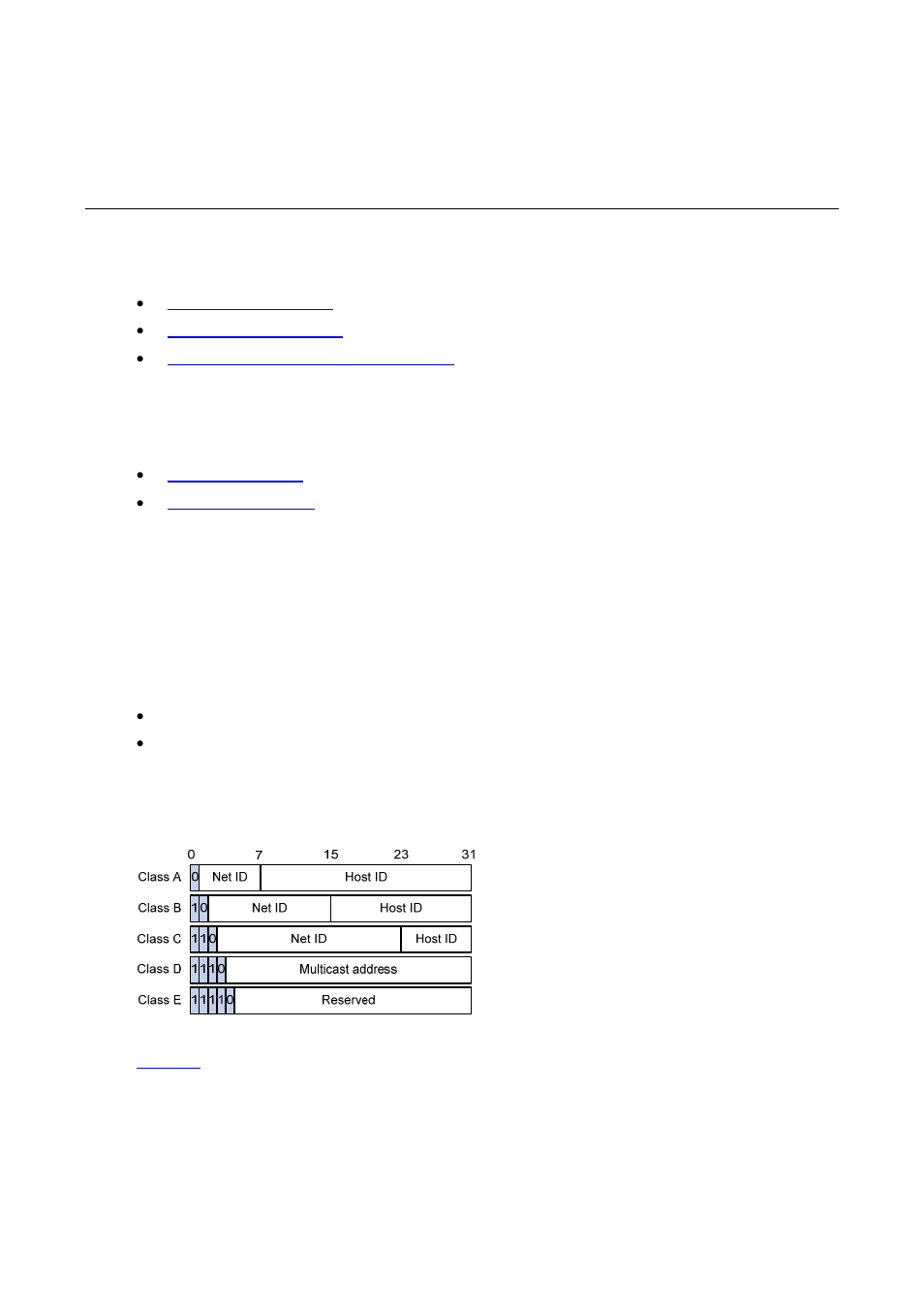 3 ip addressing configuration, Ip addressing overview, Ip address classes | Ip addressing configuration | H3C Technologies H3C S7500E Series Switches User Manual | Page 30 / 205