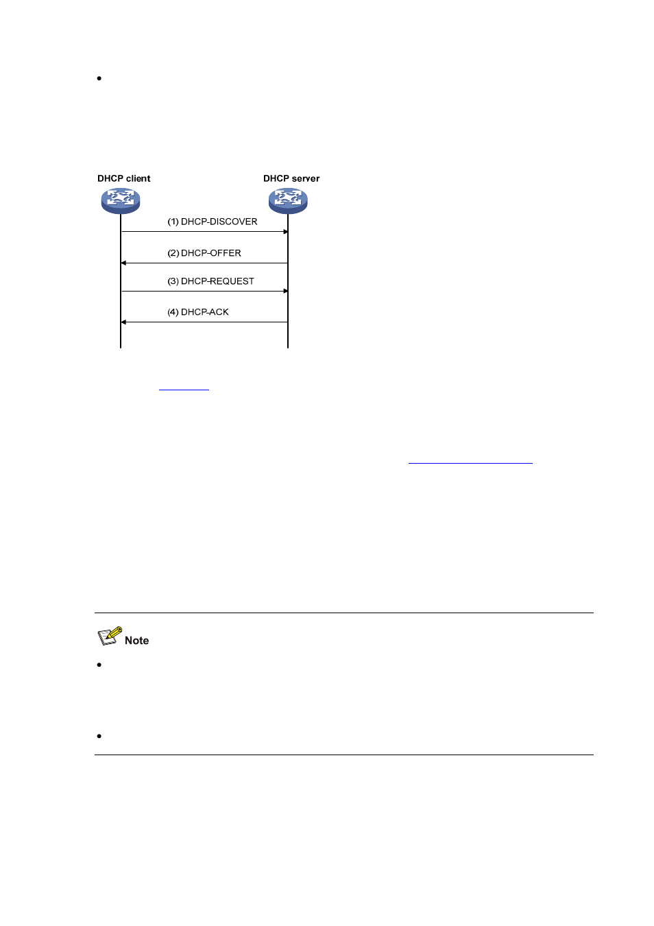 Dynamic ip address allocation process | H3C Technologies H3C S7500E Series Switches User Manual | Page 37 / 205