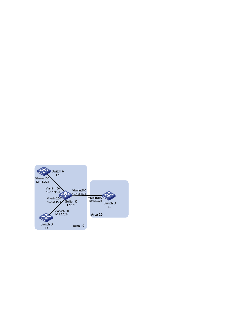 Is-is authentication configuration example, Network requirements, Configuration procedure | H3C Technologies H3C S7500E Series Switches User Manual | Page 198 / 386