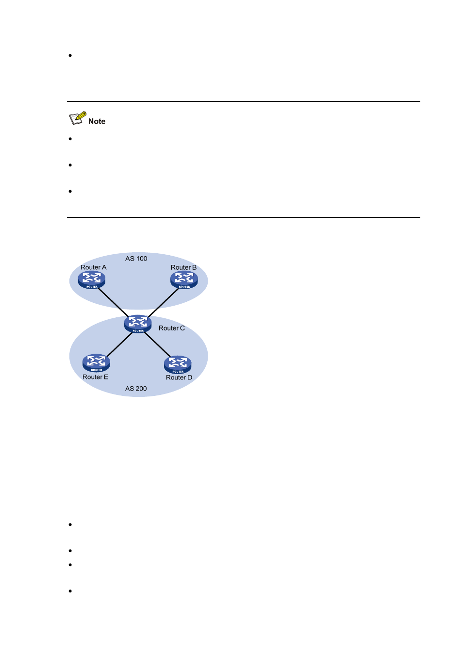 Bgp route advertisement rules | H3C Technologies H3C S7500E Series Switches User Manual | Page 213 / 386
