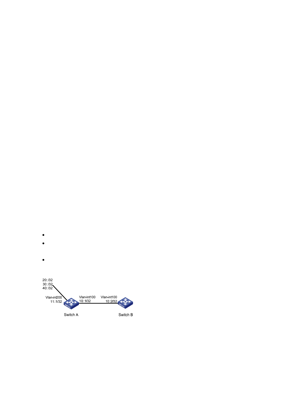 Network requirements, Configuration procedure | H3C Technologies H3C S7500E Series Switches User Manual | Page 371 / 386
