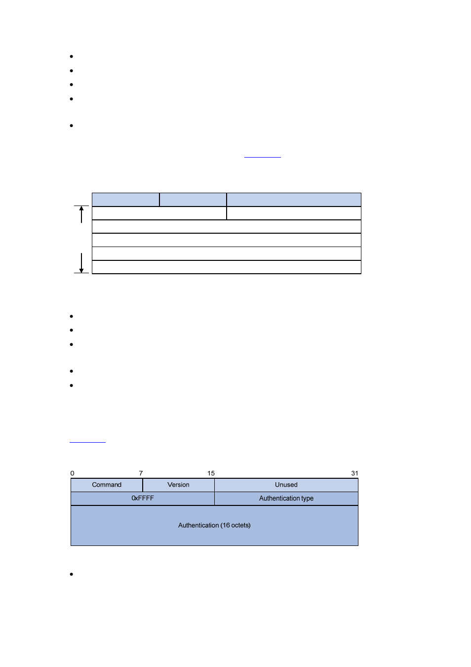 Ripv2 message format, Ripv2 authentication message format | H3C Technologies H3C S7500E Series Switches User Manual | Page 39 / 386