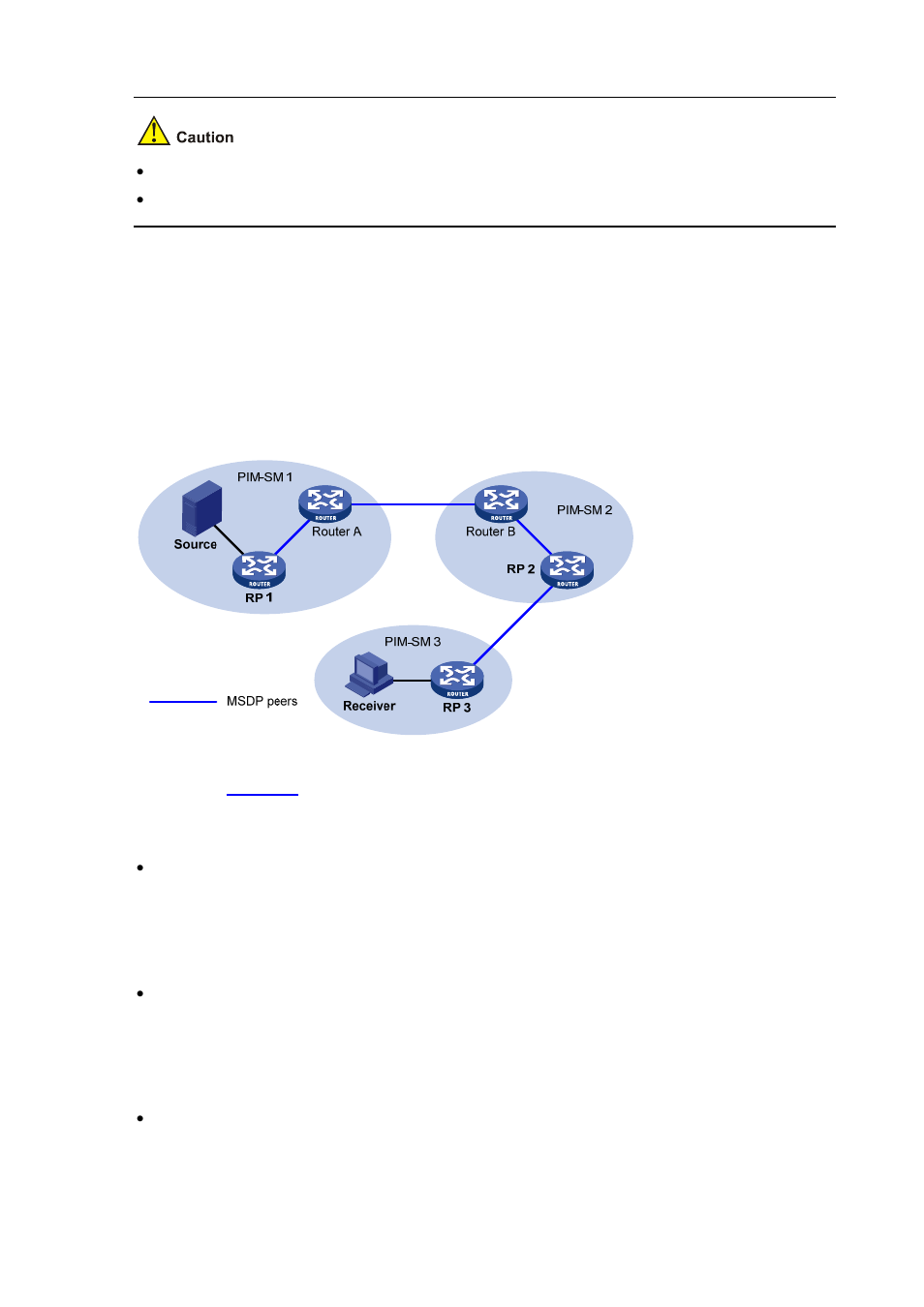 How msdp works, Msdp peers | H3C Technologies H3C S7500E Series Switches User Manual | Page 203 / 430