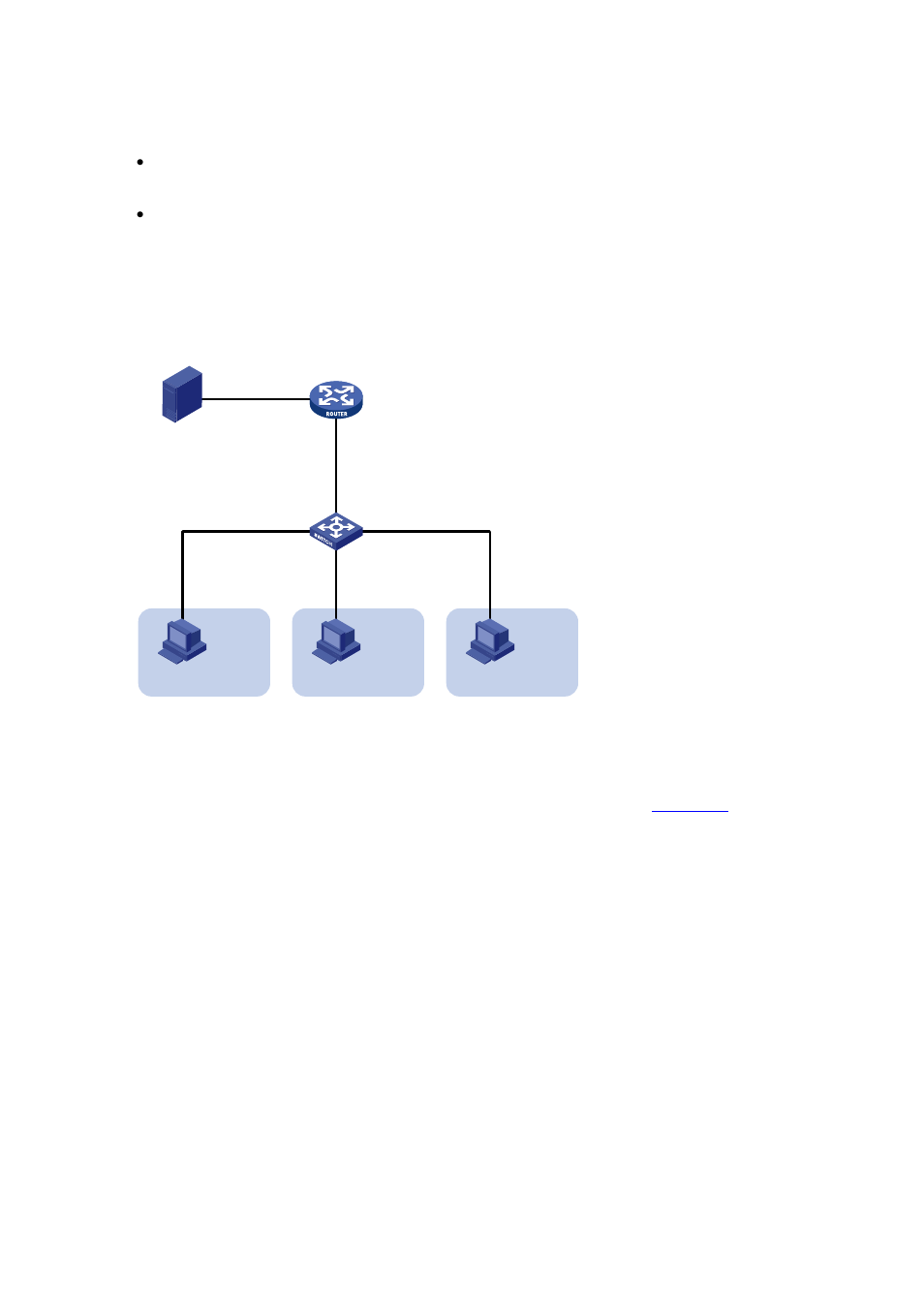 Network diagram, Configuration procedure | H3C Technologies H3C S7500E Series Switches User Manual | Page 79 / 430