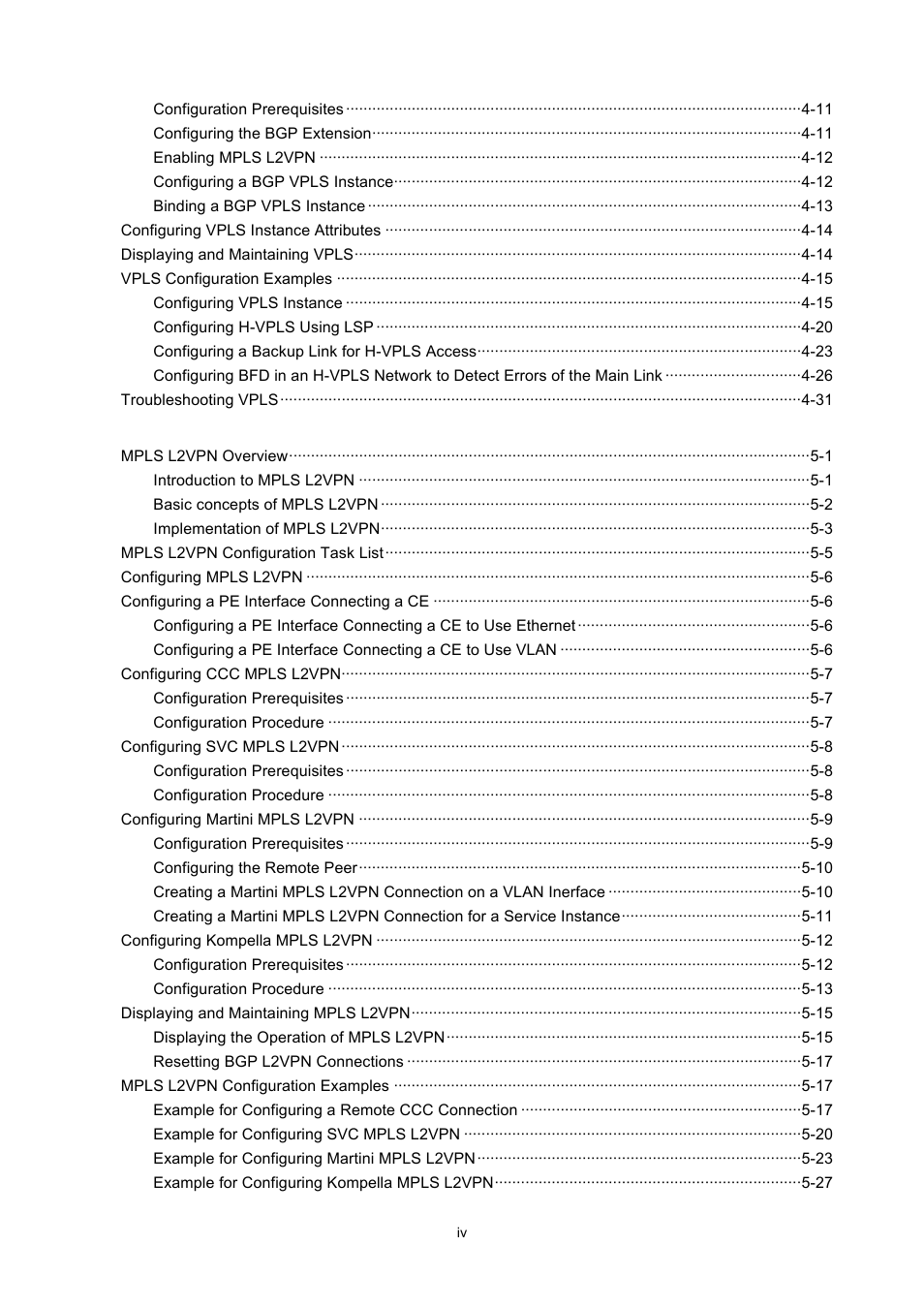 H3C Technologies H3C S7500E Series Switches User Manual | Page 10 / 334